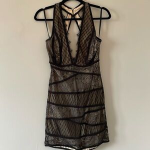 Bebe lace black dress